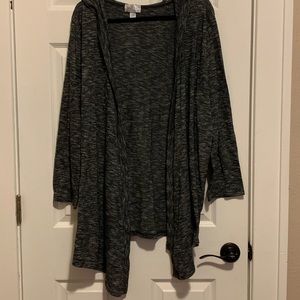 Hooded cardigan